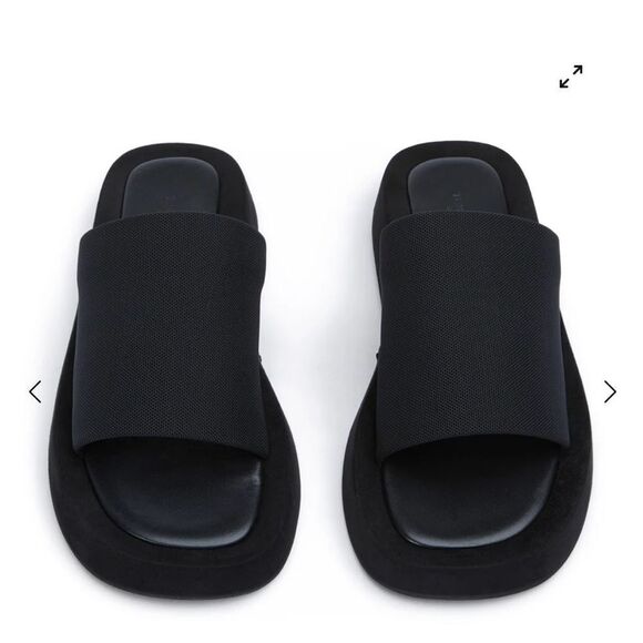 Tony Bianco Isabel black magic slides shoes sandals flats Revolve 6 - Picture 1 of 13